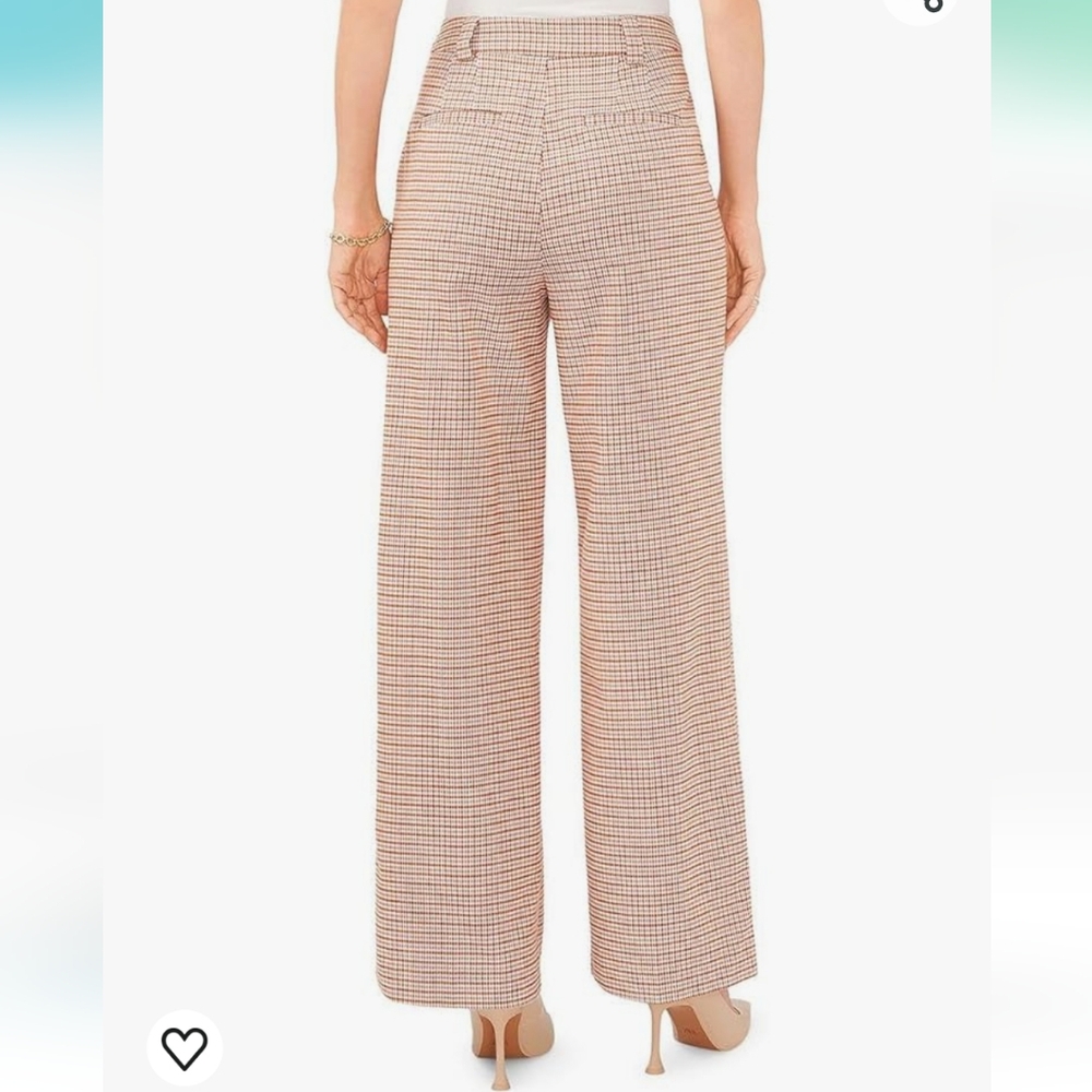 1. STATE DOUBLE PLEAT CHECKED DRESS PANTS